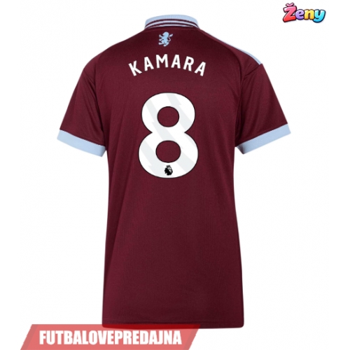 Lacne Ženy Futbalové dres Aston Villa Boubacar Kamara #8 2026-27 Krátky Rukáv - Domáci